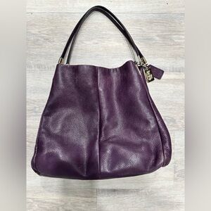 Coach vintage Purple Leather Bag